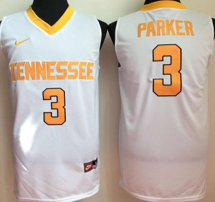 NCAA Men Tennessee Volunteers White 3